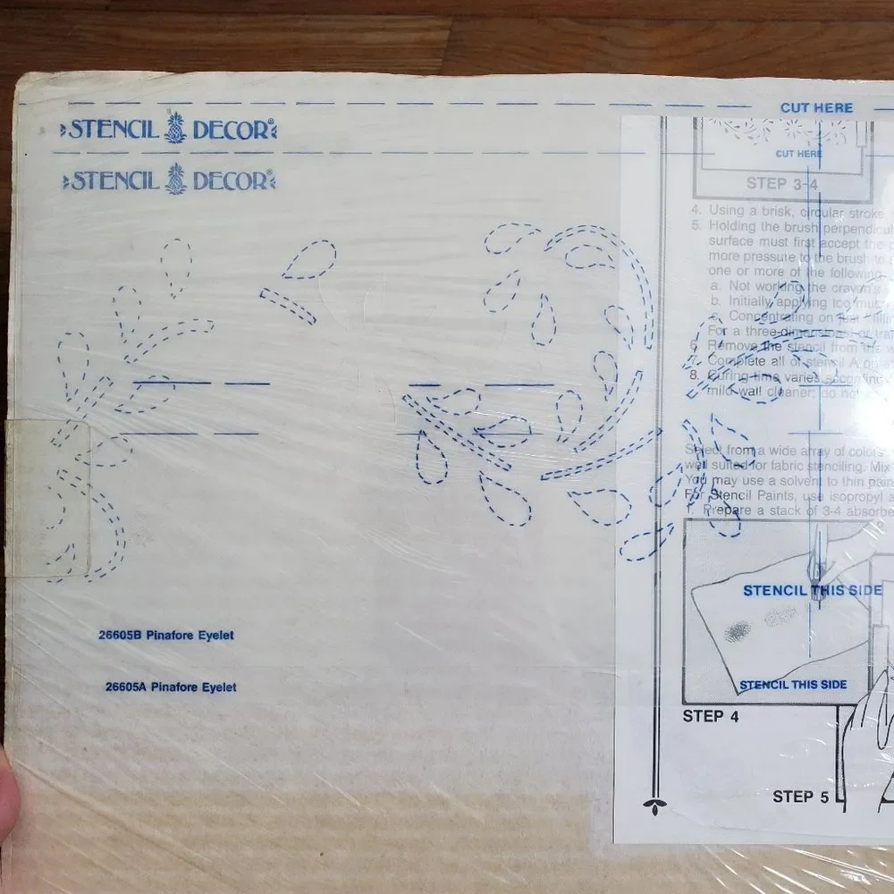 Vintage‎ floral precut wall stencil set diy NWT